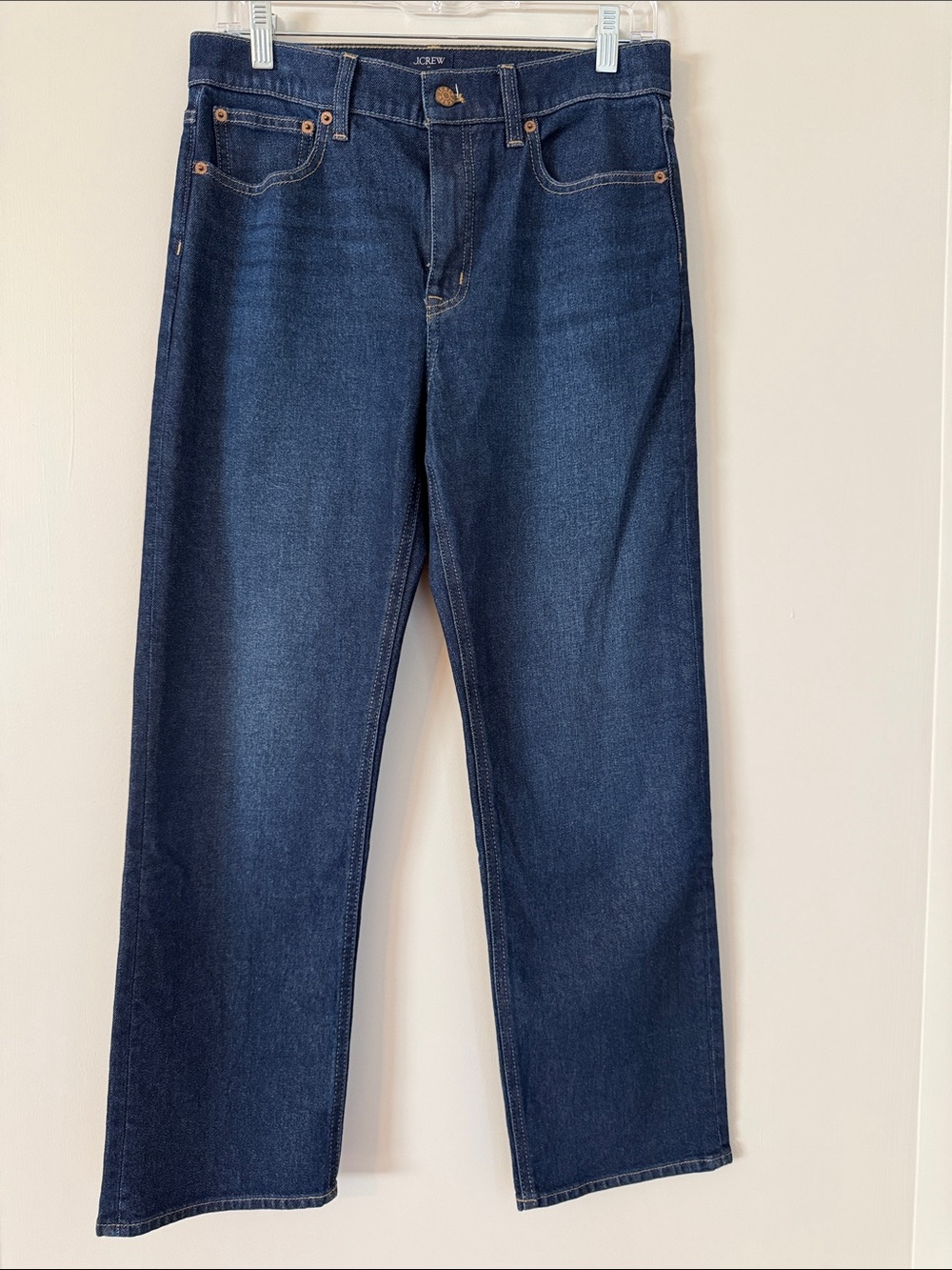 J. Crew Women’s Indigo Mid-Rise Straight Jeans, Sz 28